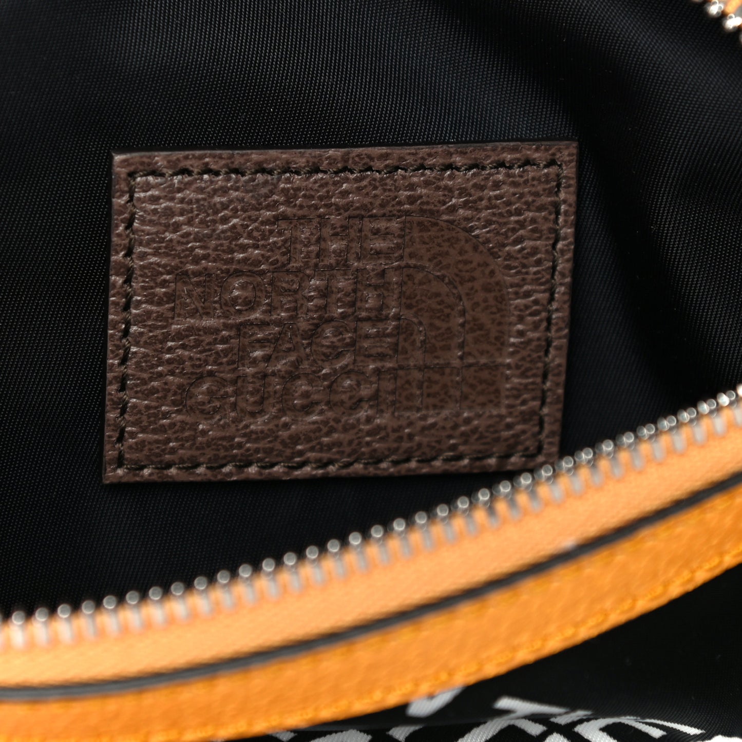 X THE NORTH FACE Econyl Nylon Belt Bag Black Ivory Crop