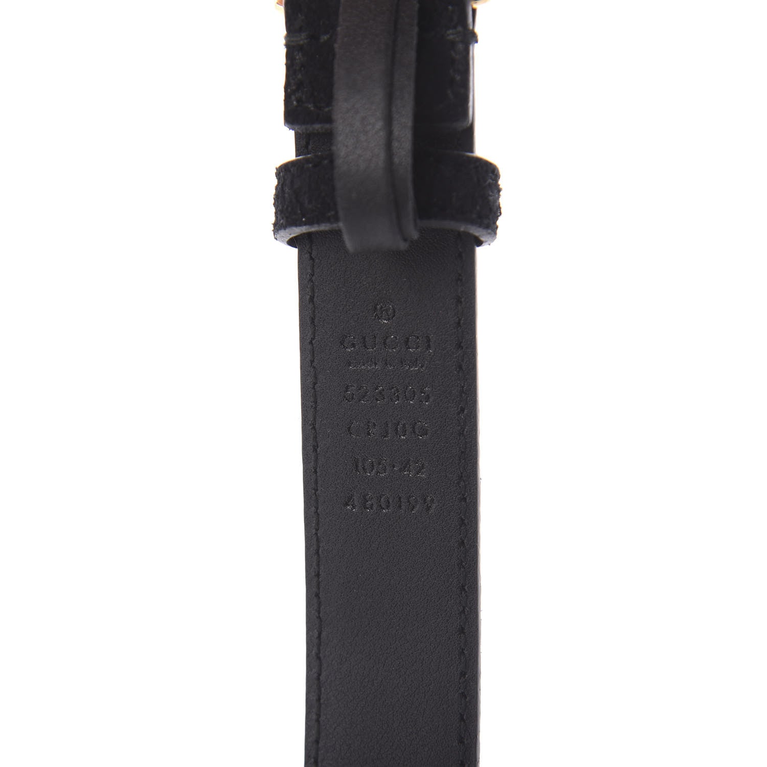 Gucci Suede Icaro G Cube 25mm Belt 105 42 5 of 5