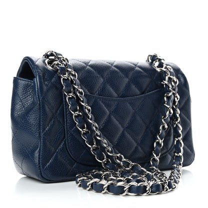 Chanel Caviar Quilted Mini Rectangular Flap Navy 2 of 4