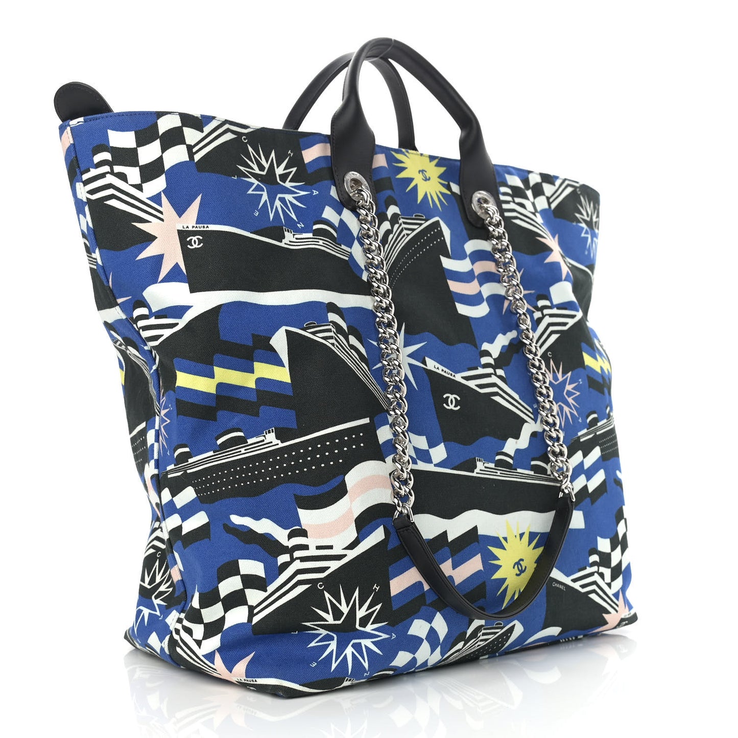 Canvas Large La Pausa Bay Shopping Bag