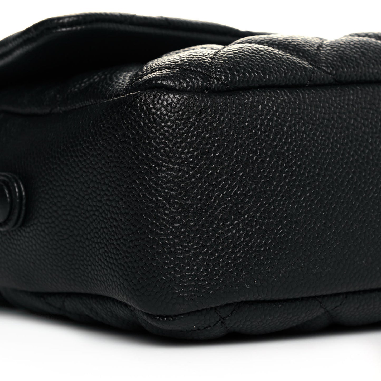 Caviar Quilted Jumbo Easy Flap Black