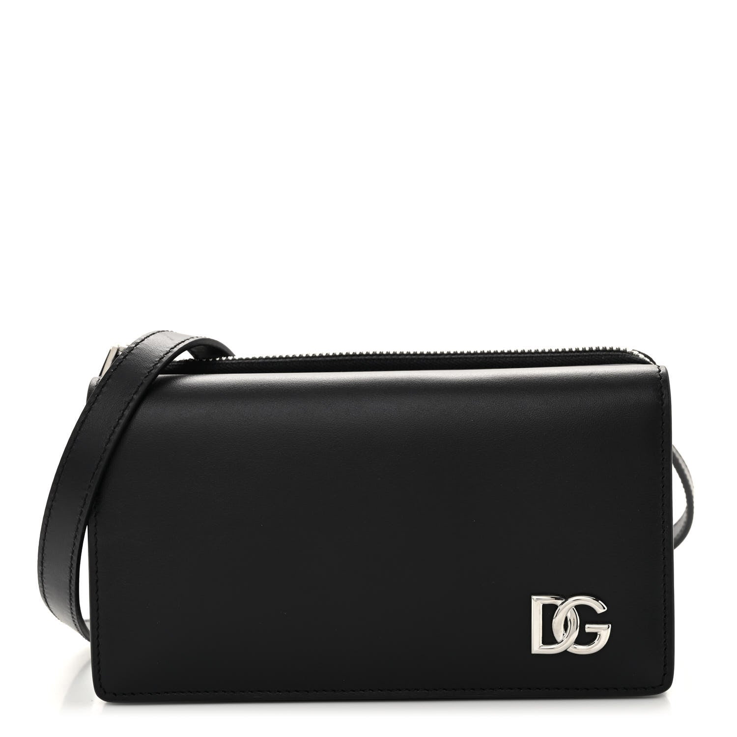 Dolce & Gabbana Calfskin DG Millennials Convertible Crossbody Black 1 of 9