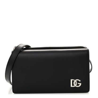 Dolce & Gabbana Calfskin DG Millennials Convertible Crossbody Black 1 of 9