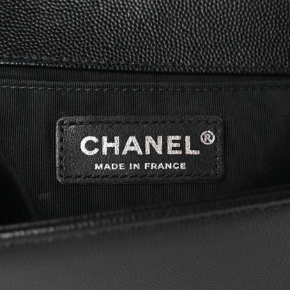 Chanel Caviar Quilted Medium Boy Flap Black 6 of 10