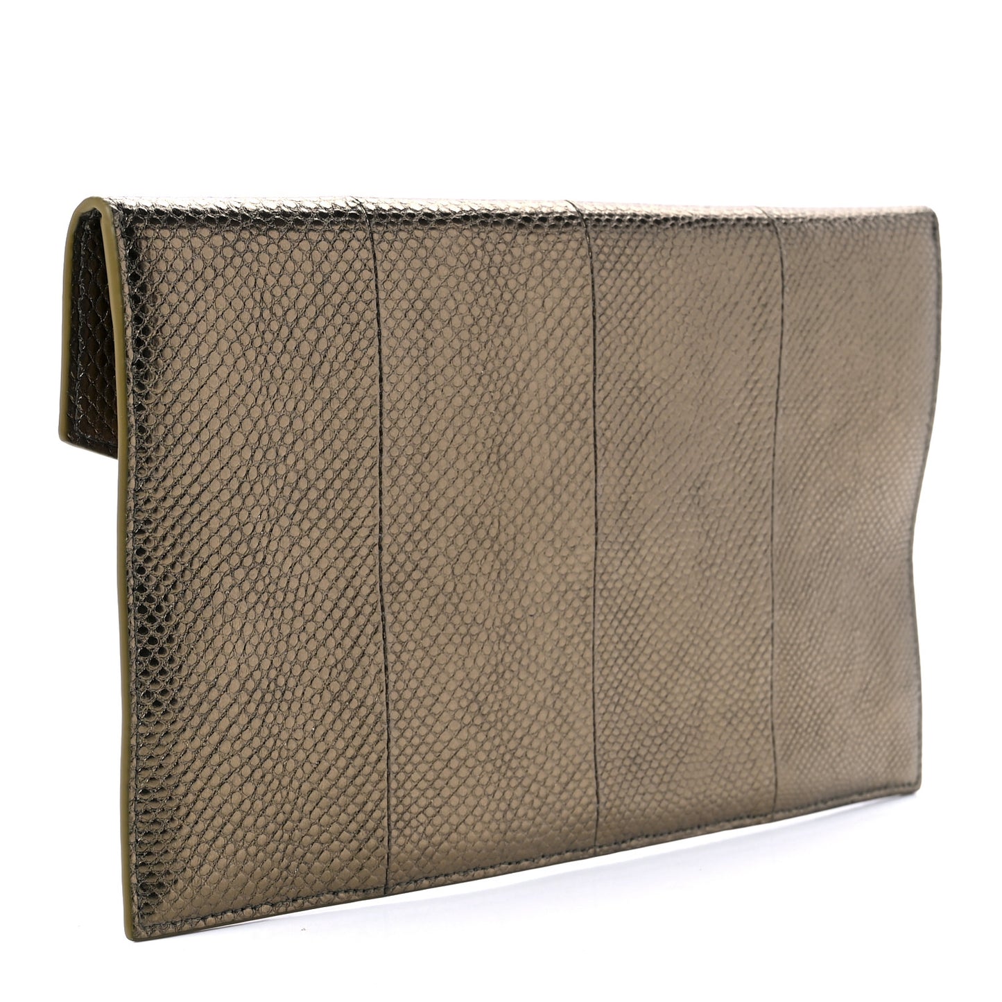 Metallic Karung Uptown Monogram Pouch Gold Military
