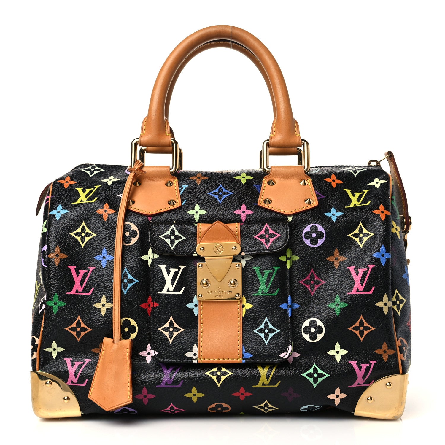 Louis Vuitton Monogram Multicolor Speedy 30 Black 1 of 5