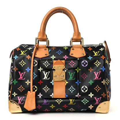 Louis Vuitton Monogram Multicolor Speedy 30 Black 1 of 5