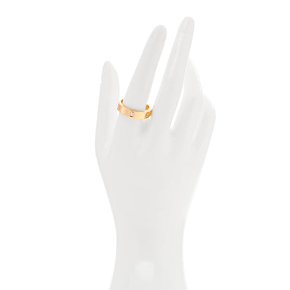 Cartier 18K Yellow Gold 3 Diamond 5.5mm LOVE Ring 62 10 2 of 4