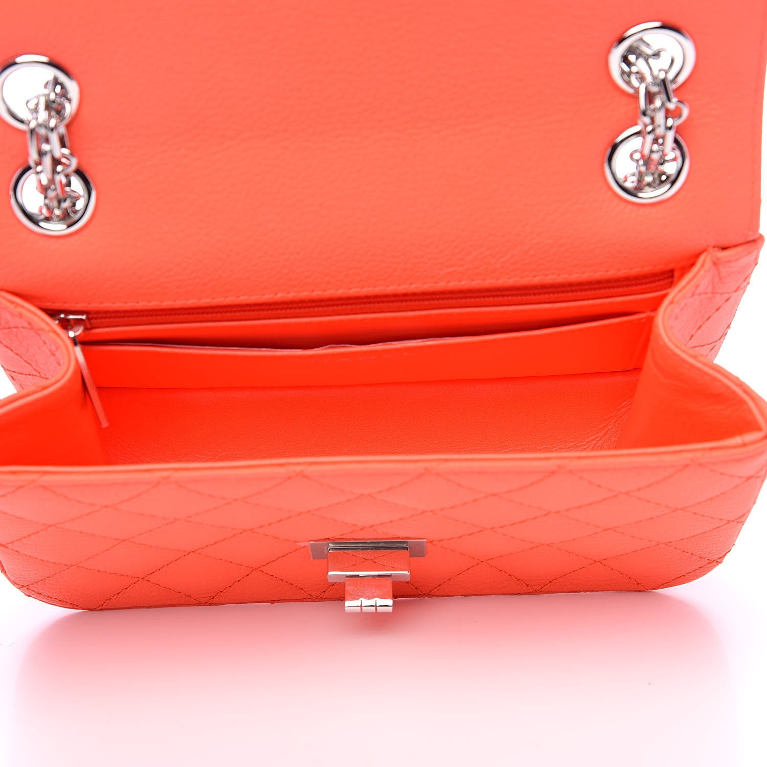 Chanel Goatskin Quilted 2.55 Reissue Mini Flap Orange 5 of 11