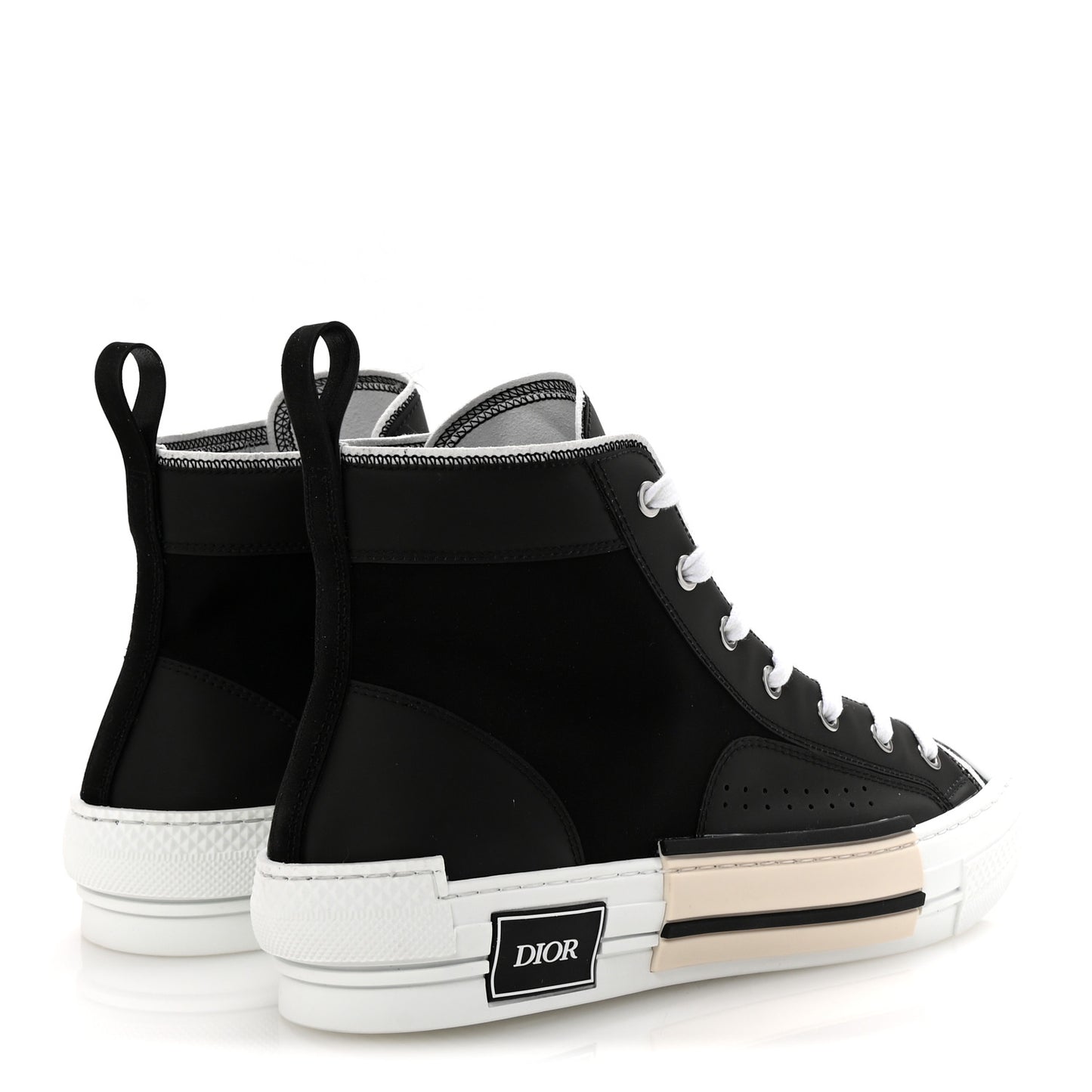 Oblique Kumo Mens B23 High Top Sneakers 43 Black Beige