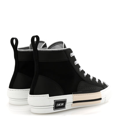 Christian Dior Oblique Kumo Mens B23 High Top Sneakers 43 Black Beige 5 of 10