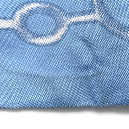 Hermes Silk Do Re Boucles Twilly Bleu Ciel Blue Cob 5 of 5
