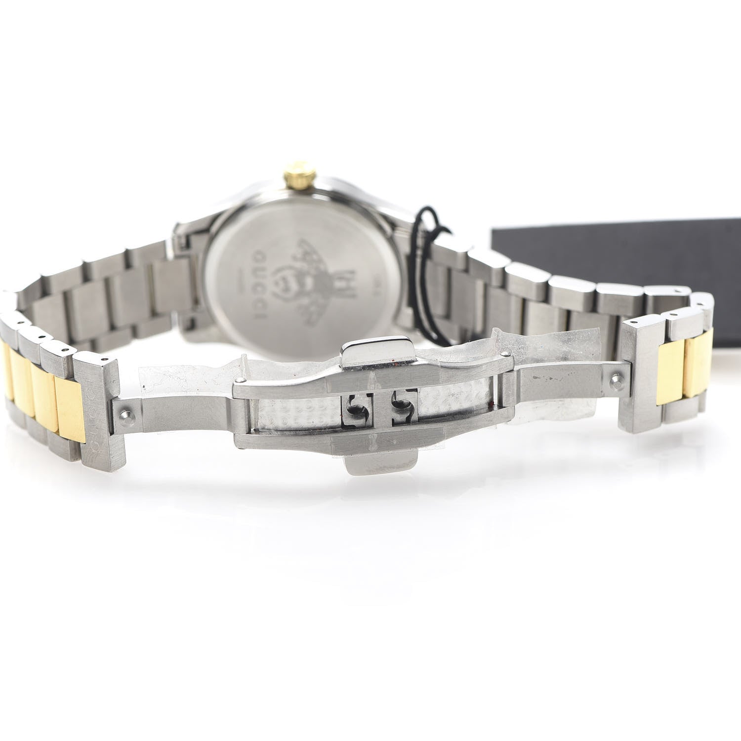 Gucci Stainless Steel Diamond 27mm G-Timeless Two Tone Cat Quartz Watch 6 of 7