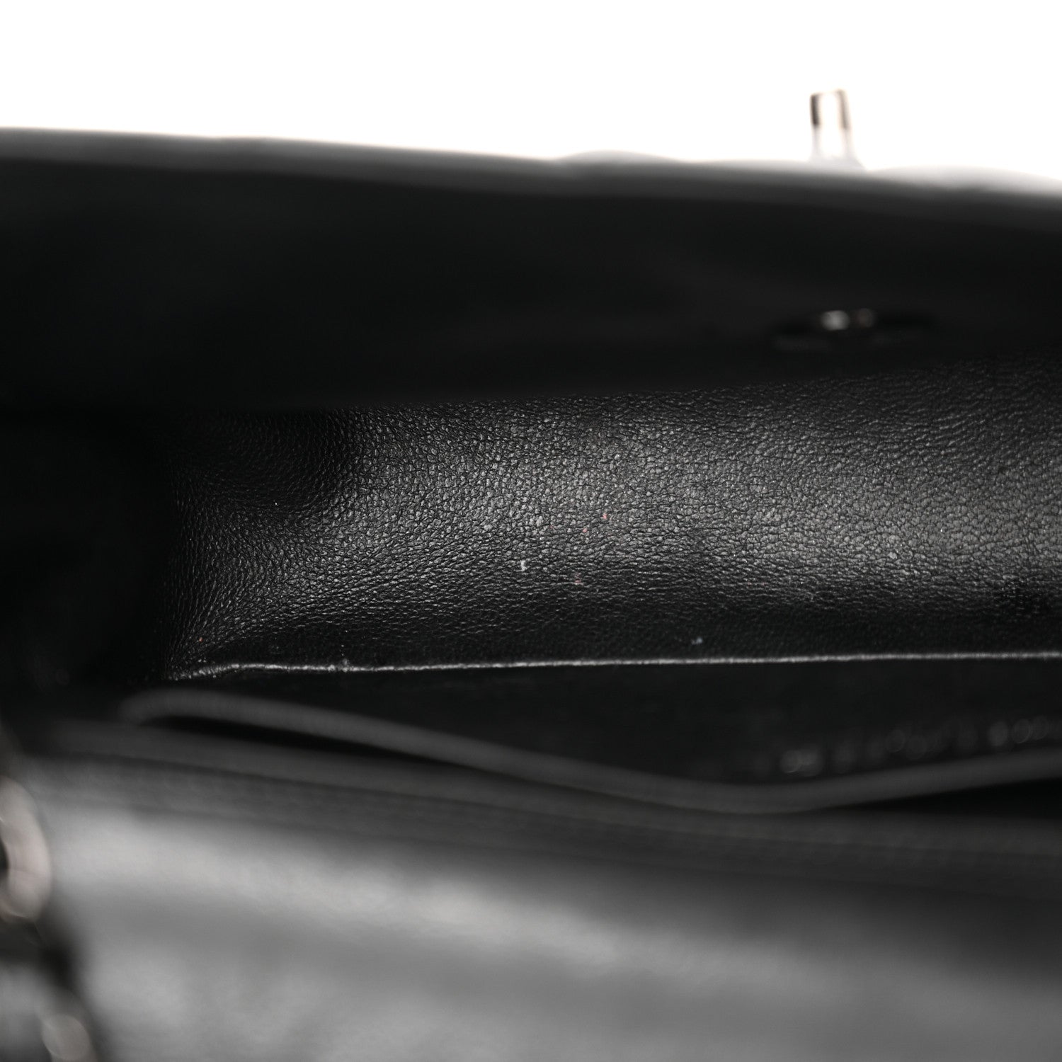 Chanel Crumpled Calfskin Quilted Mini Rectangular Flap So Black 11 of 14