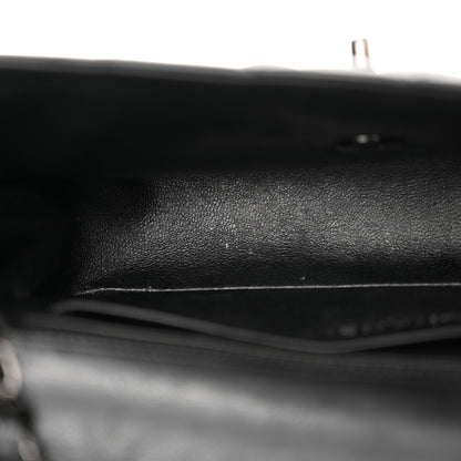 Chanel Crumpled Calfskin Quilted Mini Rectangular Flap So Black 11 of 14