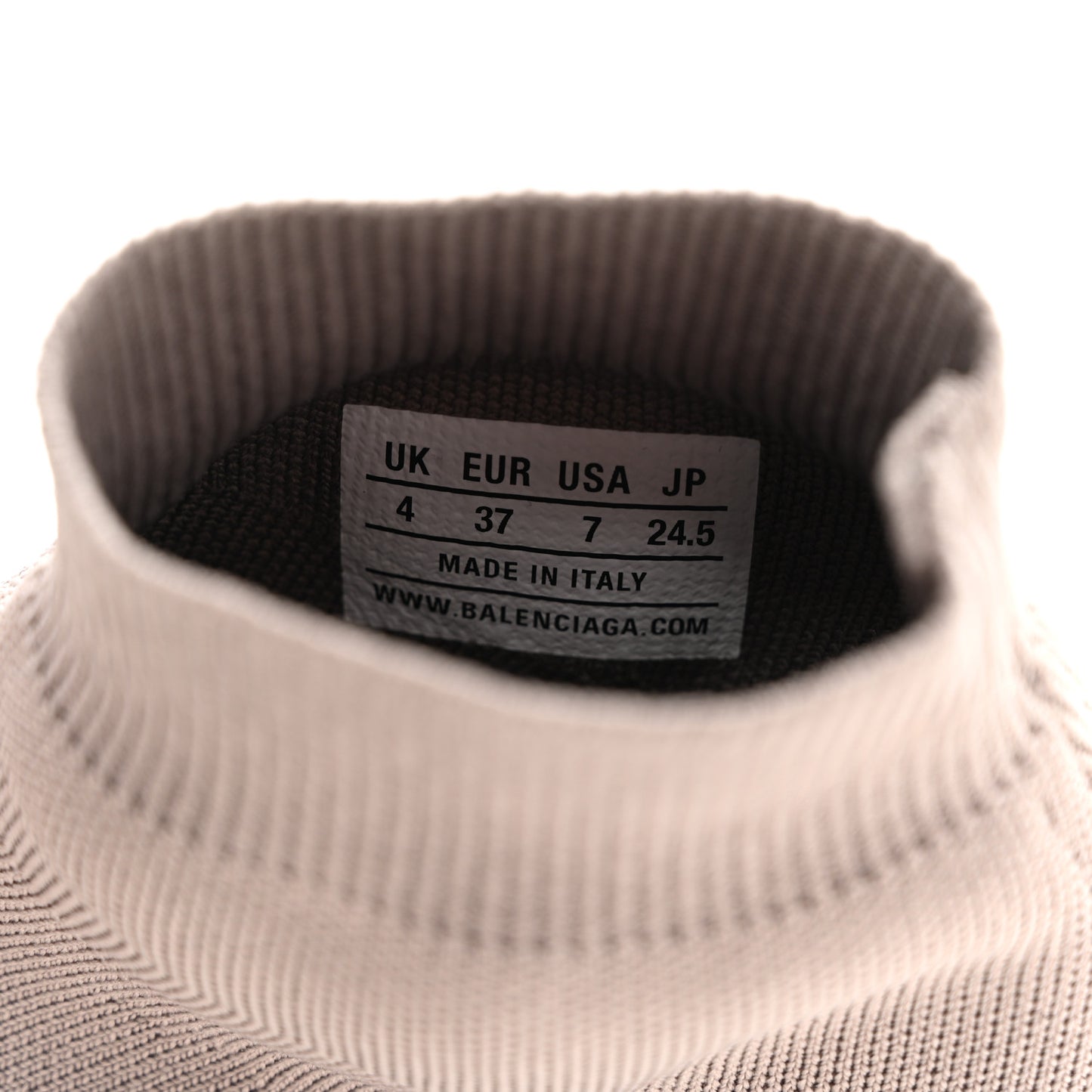Technical 3D Recycled Knit Bi-Color Sole Womens Speed 2.0 Sneakers 37 Dark Beige White Black
