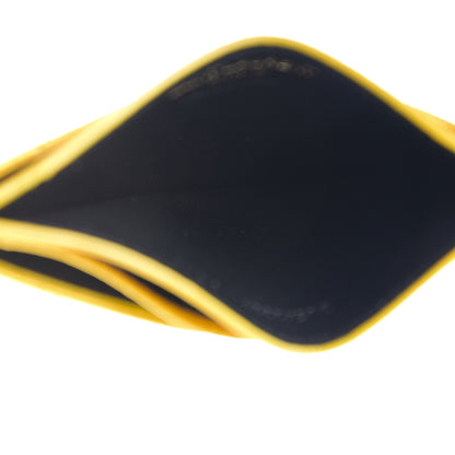 Saint Laurent Grain De Poudre Matelasse Chevron Monogram Credit Card Case Mimosa 4 of 7