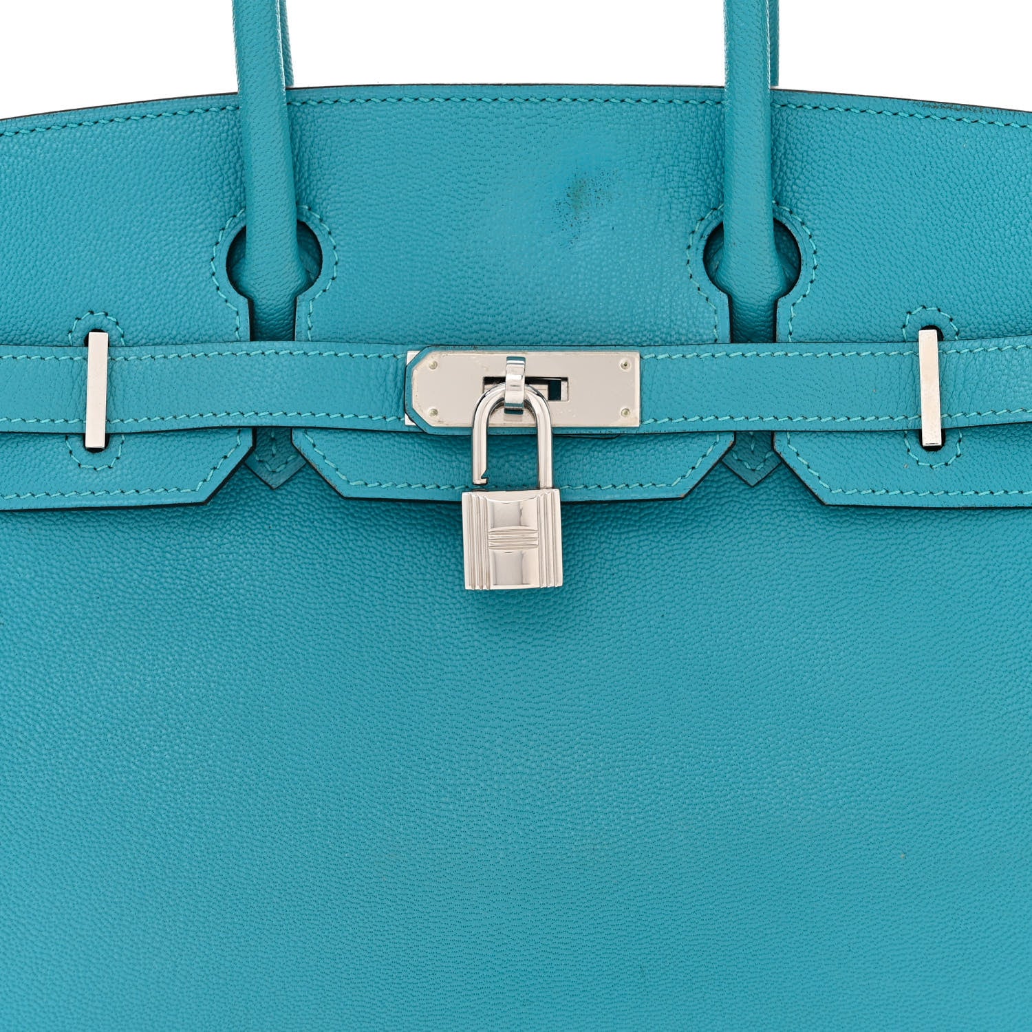 Hermes Chevre de Coromandel Birkin 30 Turquoise 8 of 12