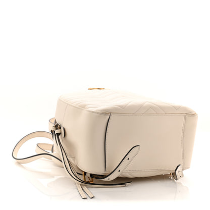 Gucci Calfskin Matelasse GG Marmont Dome Backpack White 4 of 14