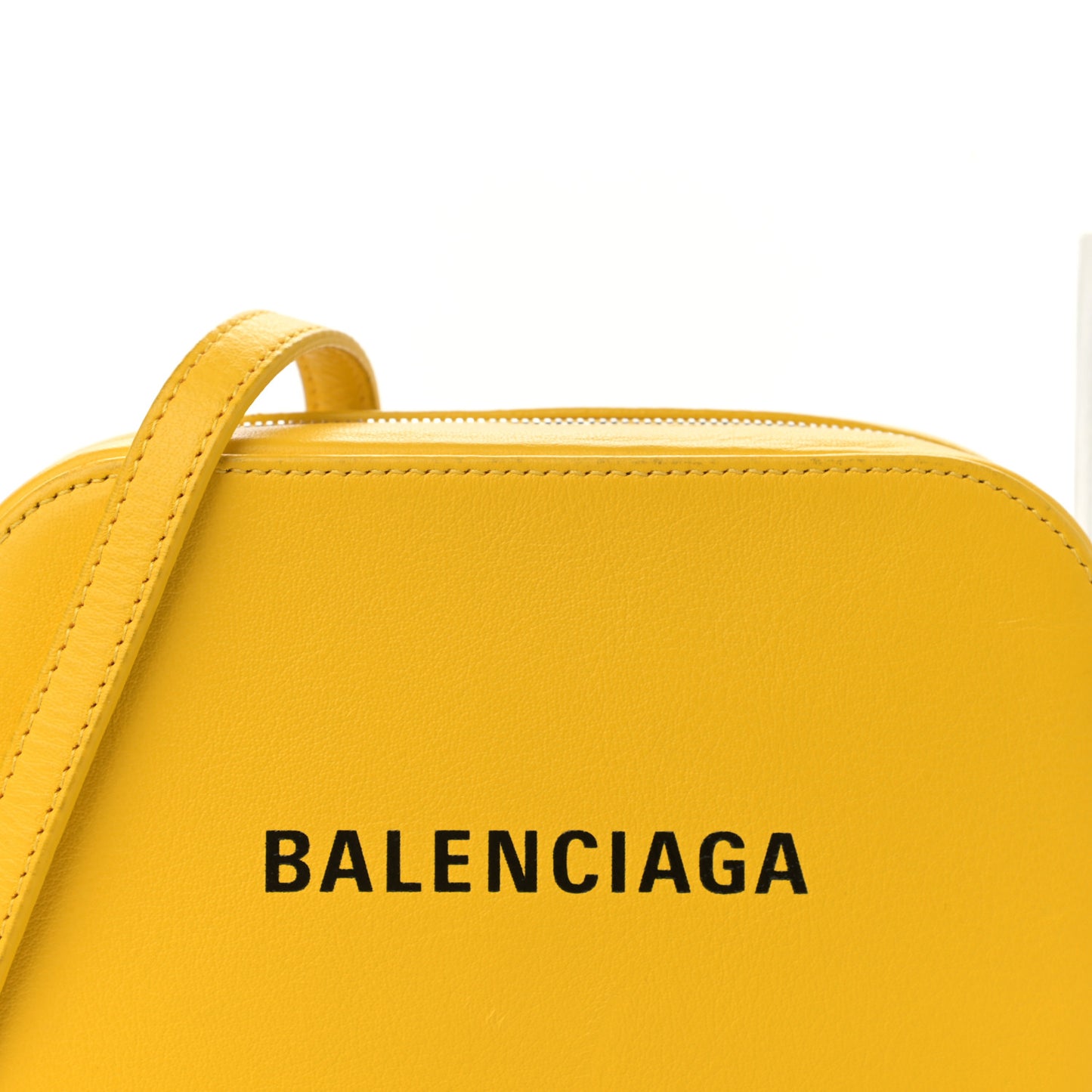 Calfskin Logo XS Everyday Camera Bag Yellow Black