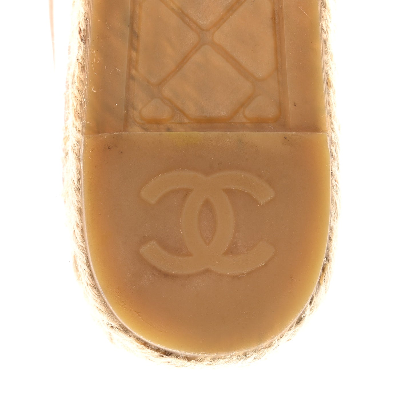 Mesh Grosgrain CC Espadrilles 36 Pink