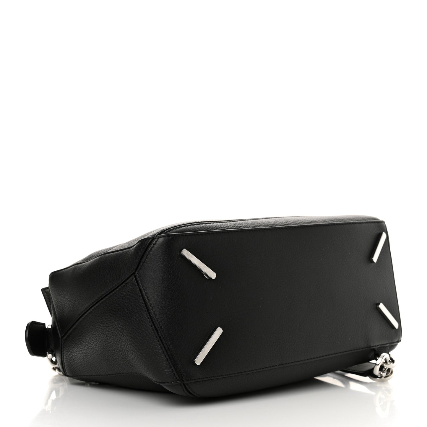 Calfskin Medium Puzzle Bag Black