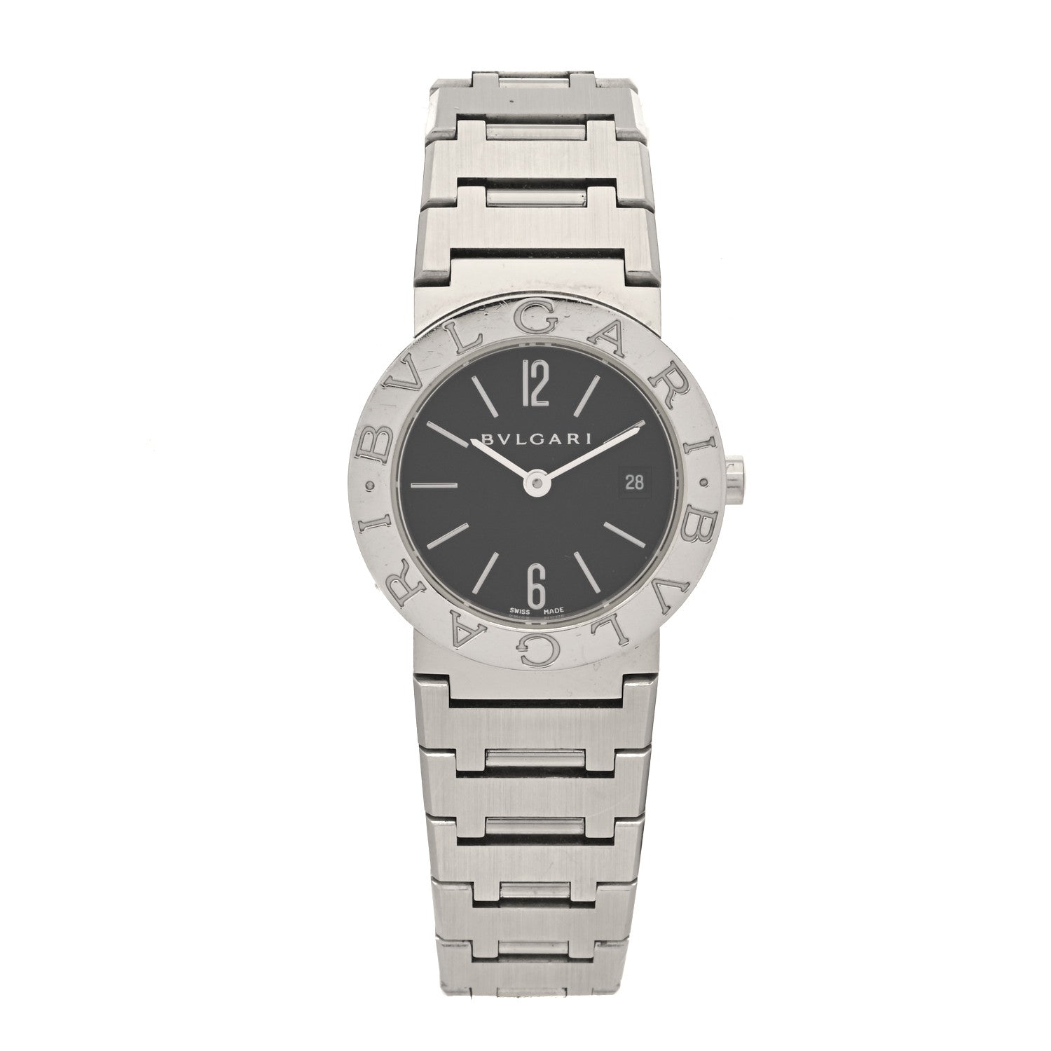 Bulgari Stainless Steel 26mm Quartz Watch Black 1 of 4