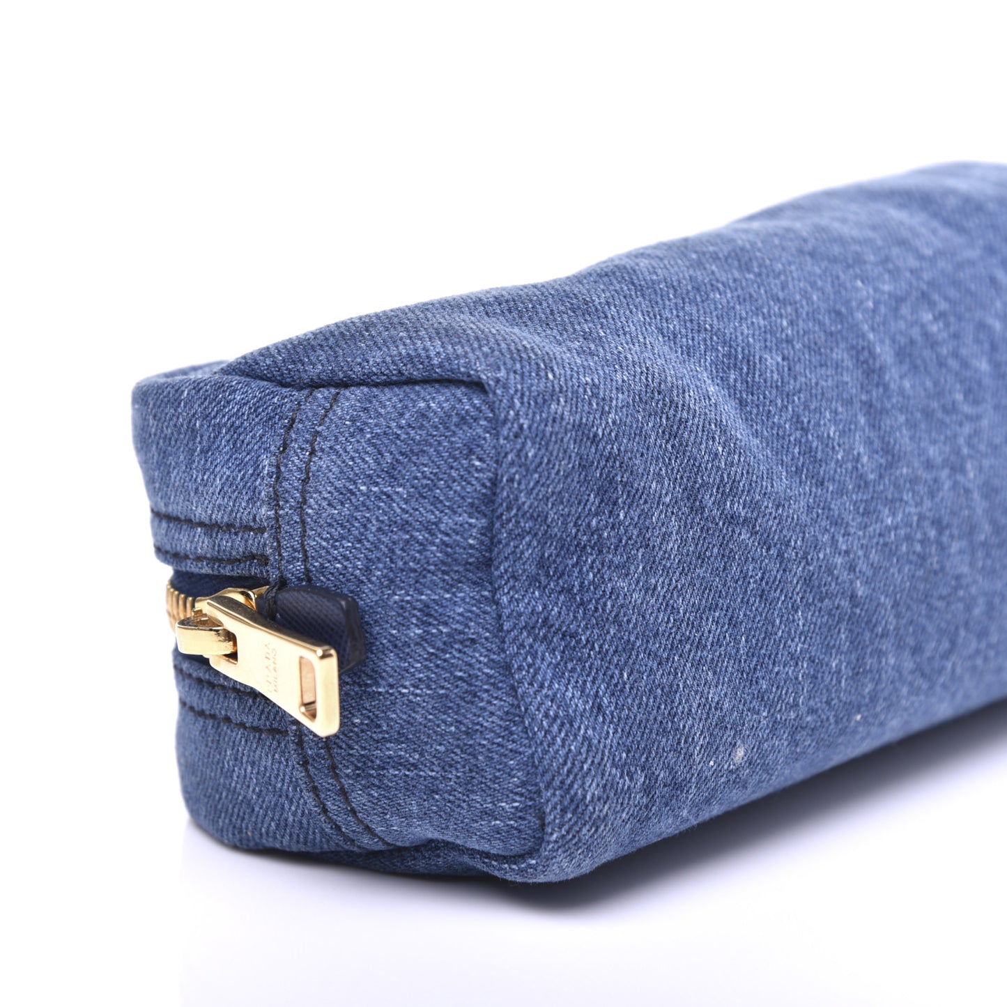 Denim Cosmetic Pouch Bleu
