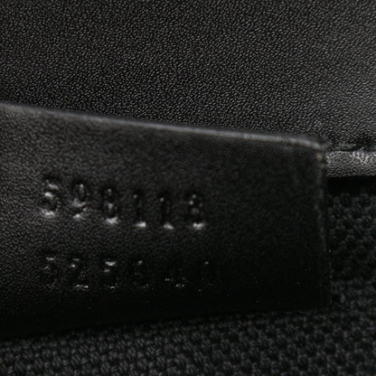 Gucci GG Supreme Monogram Web Slim Belt Bag Black Grey 7 of 11