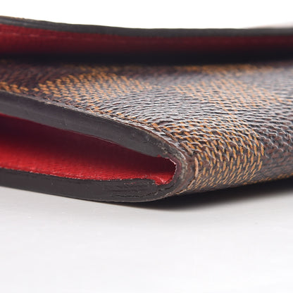Louis Vuitton Damier Ebene Emilie Wallet Red 8 of 11