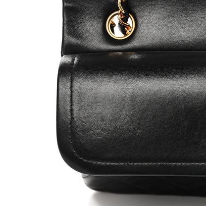 Chanel Lambskin Quilted Medium Double Flap Black 12 of 18