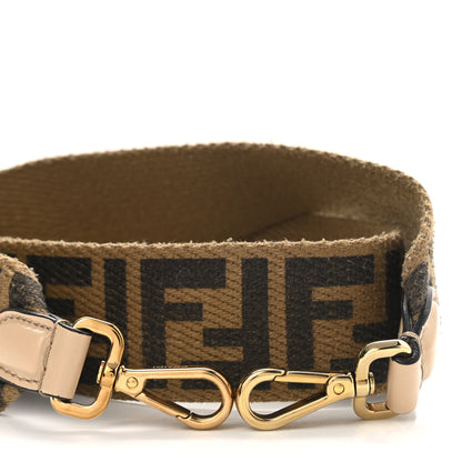 Fendi Canvas FF Strap You Brown 3 of 5