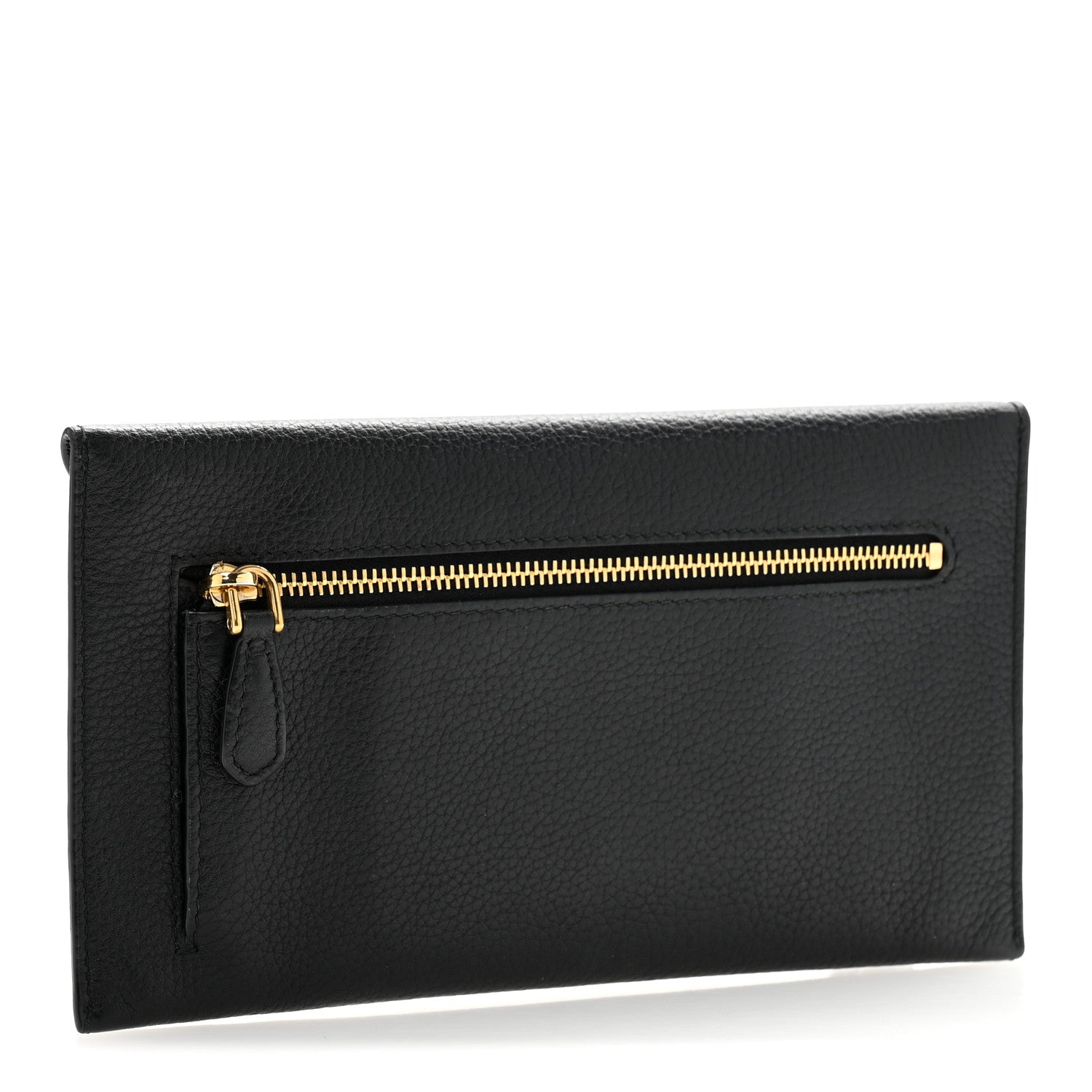 Prada Vitello Grain Envelope Wallet Black 3 of 12