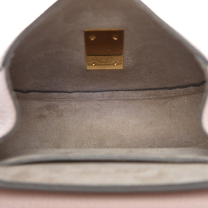 Chloe Grained Lambskin Mini Drew Shoulder Bag Cement Pink 5 of 7