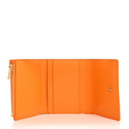 Bottega Veneta Nappa Intrecciato Trifold Wallet Tangerine Gold 5 of 9