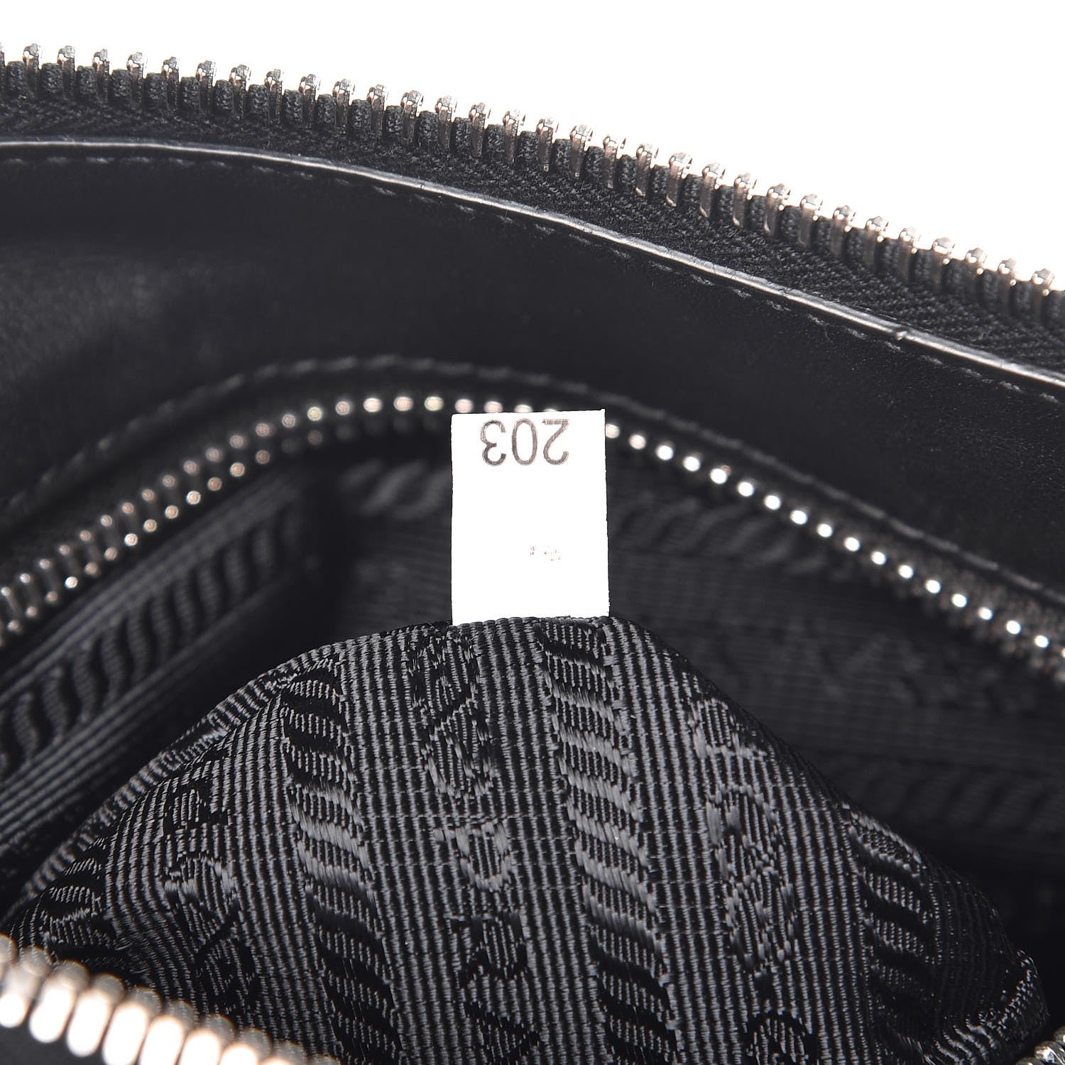 Prada Tessuto Nylon Soft Calfskin Shoulder Bag Nero Black 7 of 7