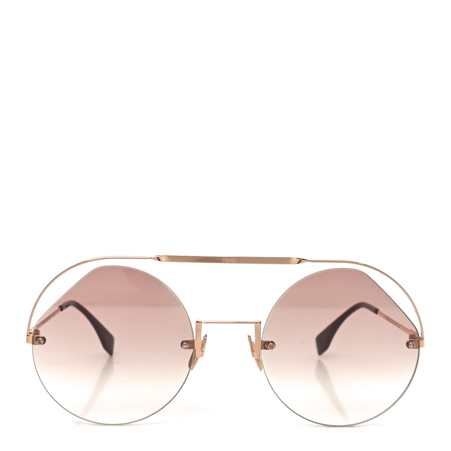 Fendi Round Sunglasses FF0325/S Gold 2 of 7