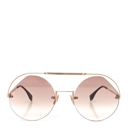 Fendi Round Sunglasses FF0325/S Gold 2 of 7
