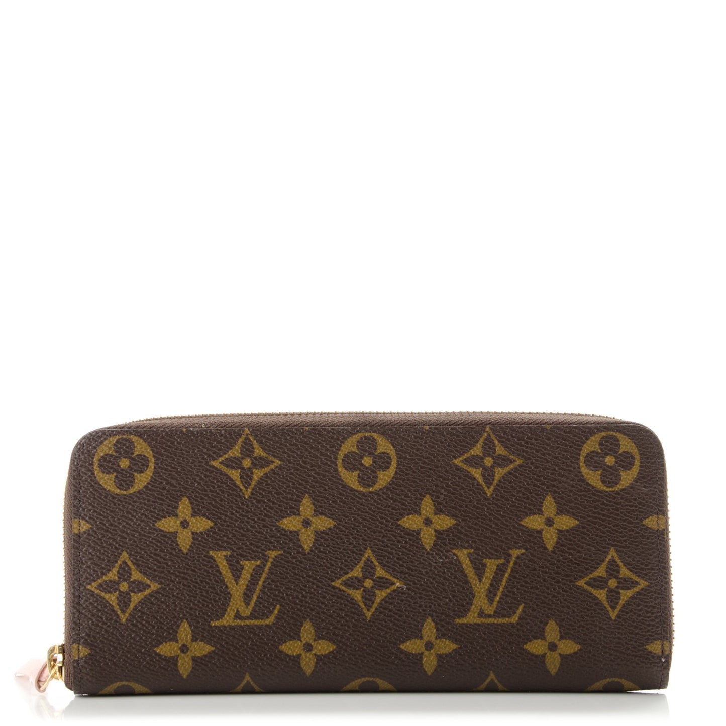 Monogram Clemence Wallet Rose Ballerine