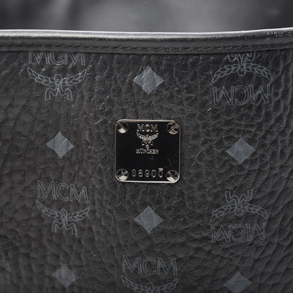 MCM Visetos Large Anya Shopper Tote Black 6 of 10