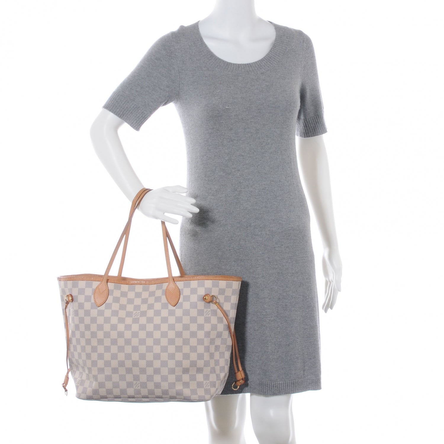 Louis Vuitton Damier Azur Neverfull MM 2 of 7