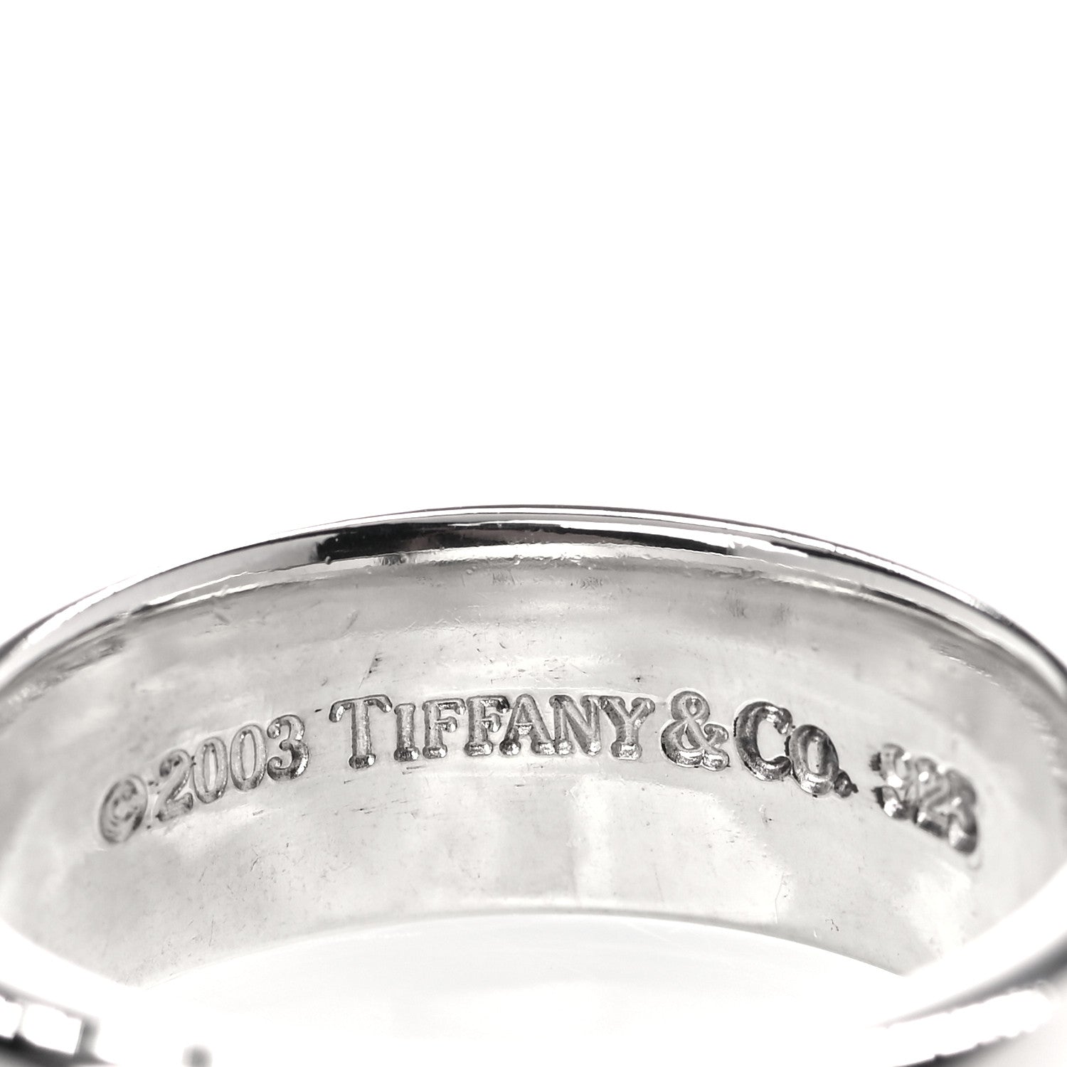 Tiffany Sterling Silver Square Ring 58 8.5 4 of 5