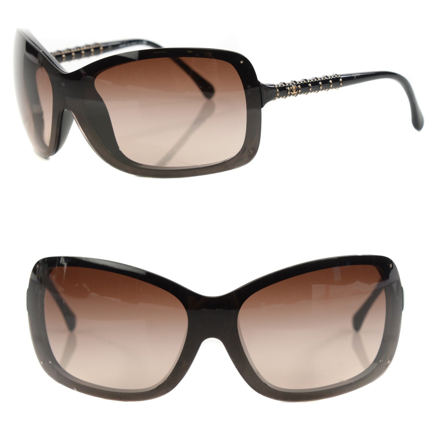 Chanel Studded Square Sunglasses 6036 Black 1 of 5