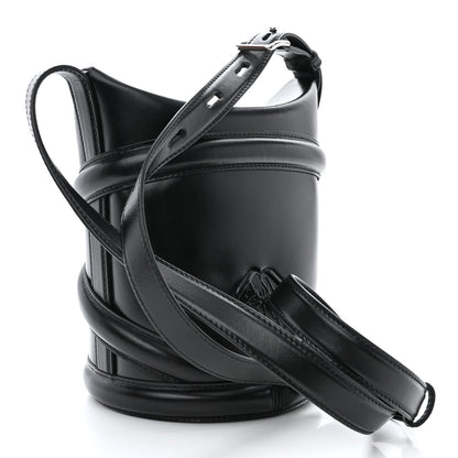 Alexander McQueen Calfskin The Curve Small Shoulder Bag Black 3 of 10