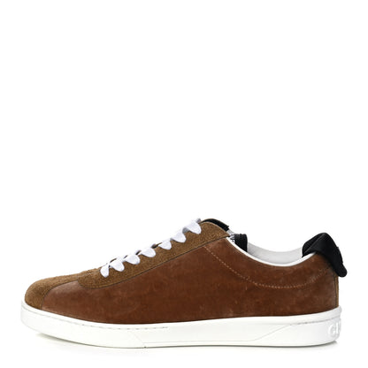 Chanel Suede Calfskin Womens Sneakers 39.5 Dark Beige 1 of 12