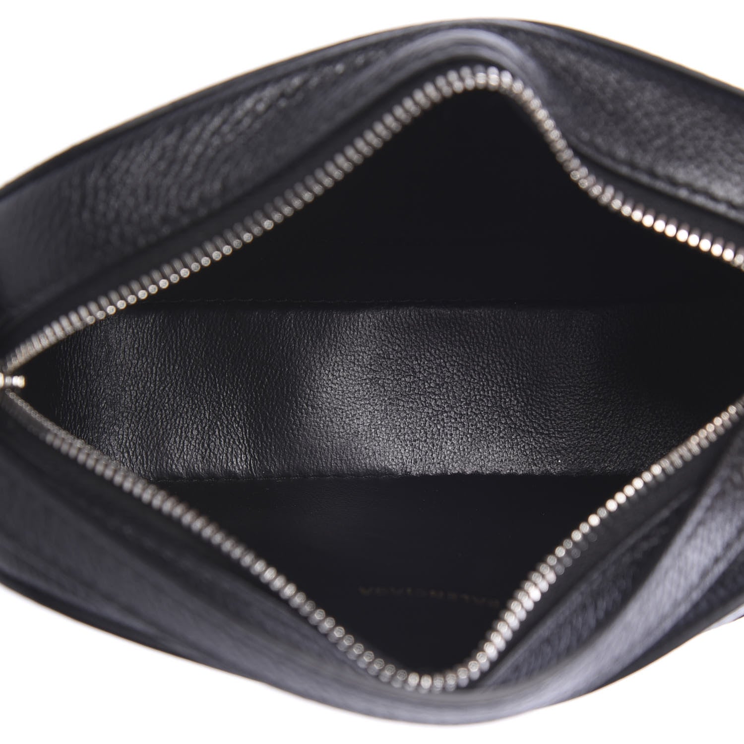 Balenciaga Grained Calfskin Logo XS Ville Top Handle Camera Bag Black White 4 of 9
