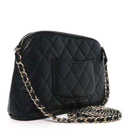 Chanel Caviar Quilted Classic Clutch With Chain Black 3 of 11