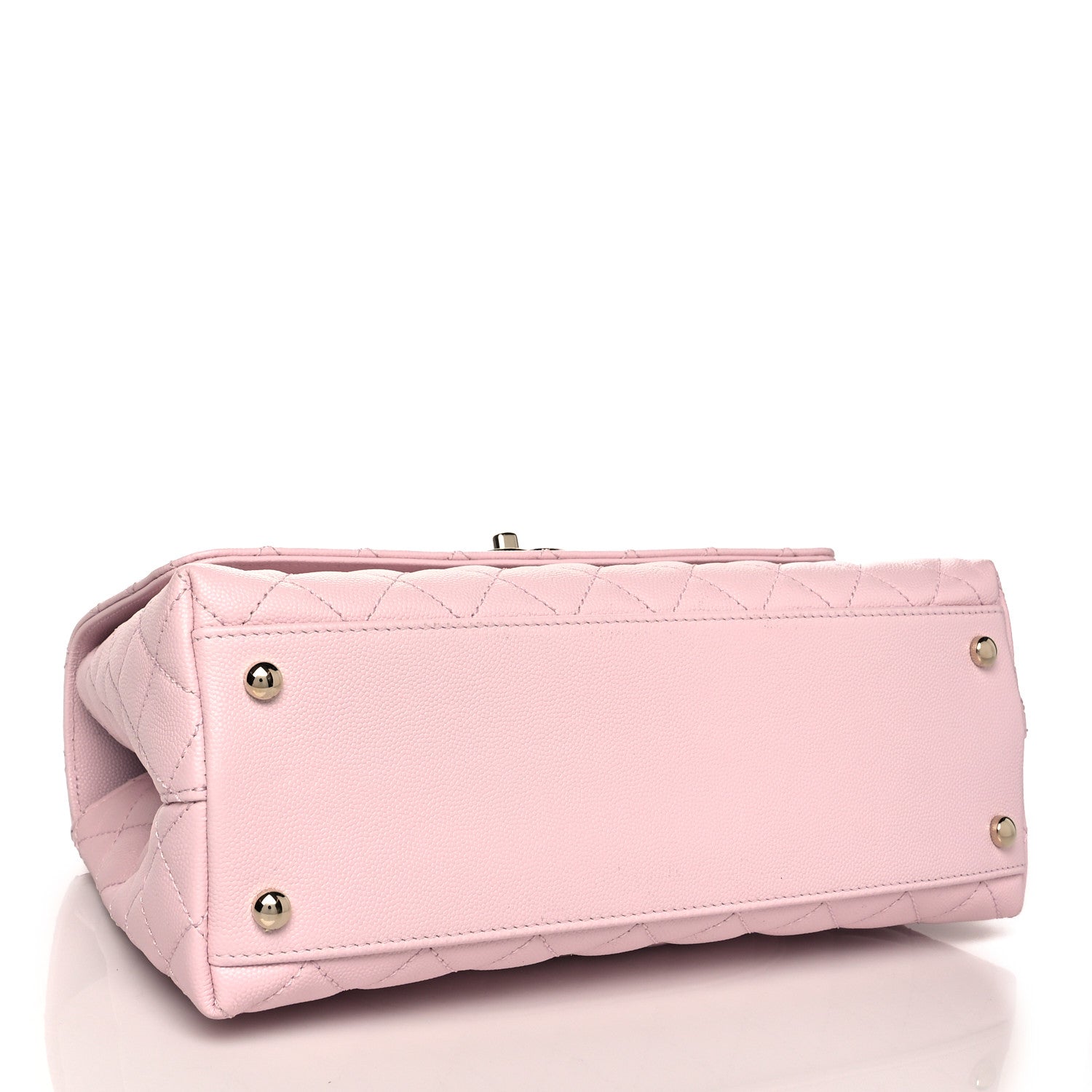 Chanel Caviar Quilted Small Coco Handle Flap Light Pink 4 of 10