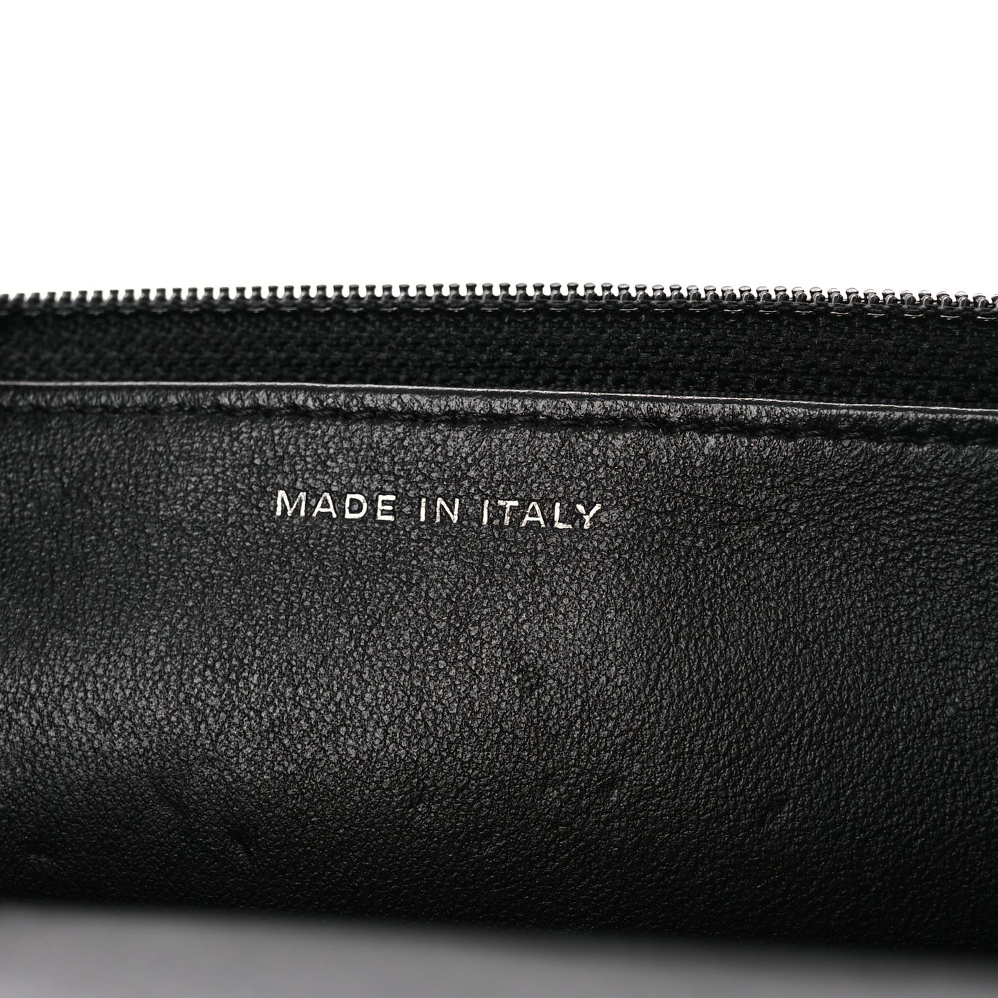 Lambskin Quilted Wallet On Chain WOC Black