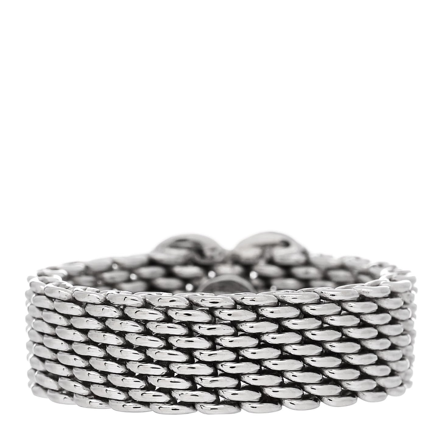White Gold Diamond Somerset Mesh Heart Ring 51 5.75